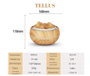 Aroma difuzor za eterična olja - Tellus