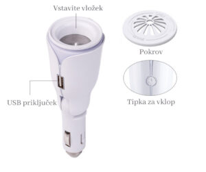 USB difuzor za avto AROMA - PIRO spletna trgovina