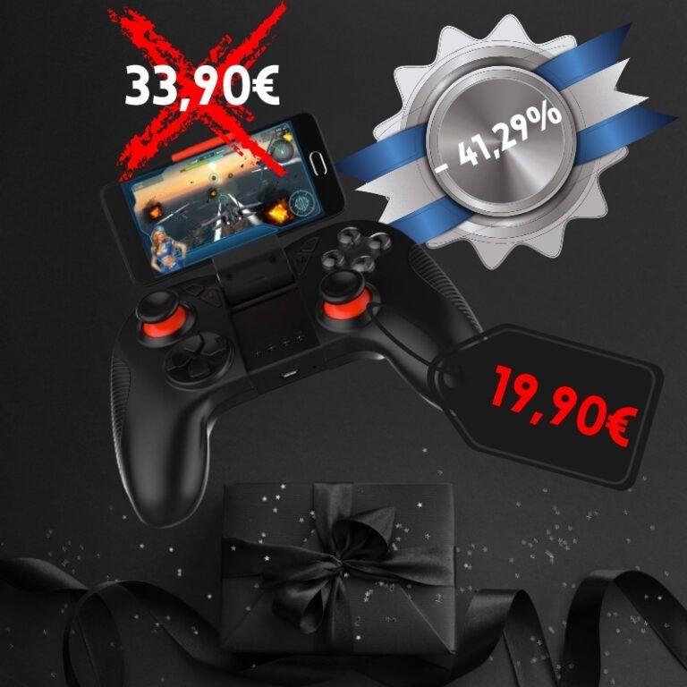 Bluetooth-wireless-gamepad-crni-petek Bluetooth Wireless igralna konzola za pametne telefone