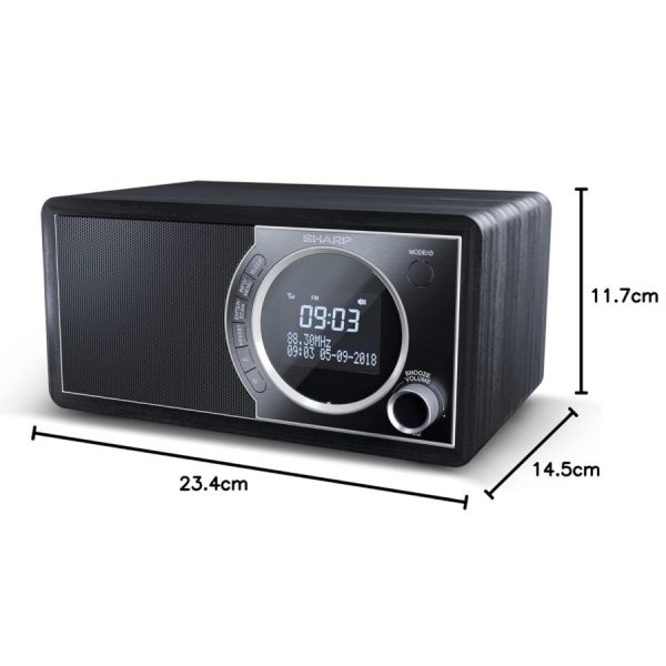 Digitalni radio SHARP DR450BK | PIRO spletna trgovina