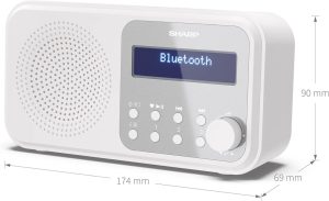 Digitalni radio SHARP DRP420WH | PIRO spletna trgovina