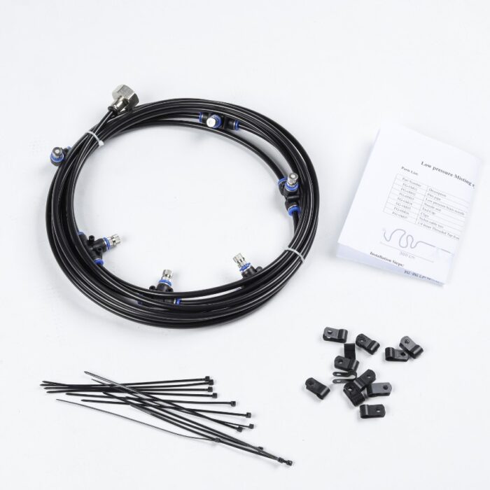 Komponente Nizkotlačnega meglilnega sistema Simple I z navodili za namestitev