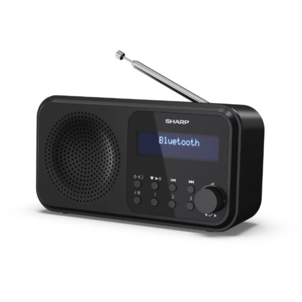 Sharp DR-P420 BK prenosni DAB+/FM radio v črni barvi