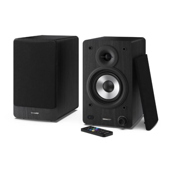 Polični zvočniki Sharp CP-SS30 BK z daljinskim upravljalnikom Sharp polični zvočniki CP-SS30 BK z daljinskim upravljalnikom