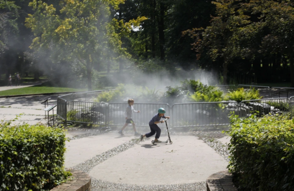 vodna meglica mestni park