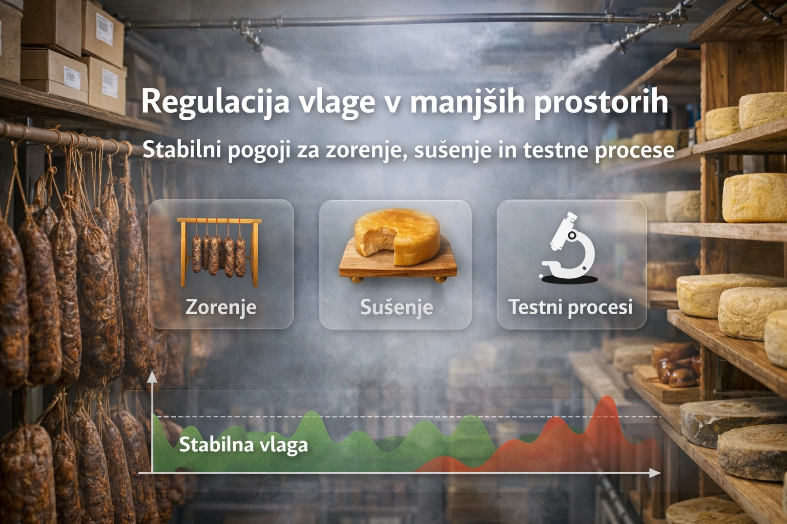 regulacija vlage v proizvodnih prostorih