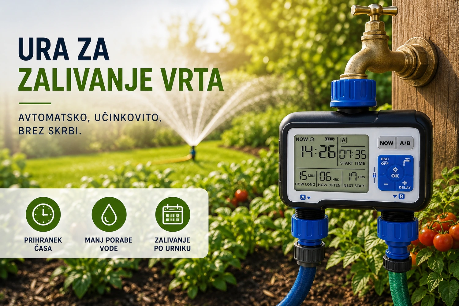 ura za zalivanje vrta piro